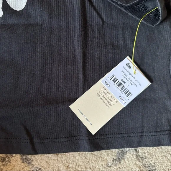 BNWT Tea Collection Je Suis Magique Graphic Tee Girls Size 12 - Picture 4 of 5